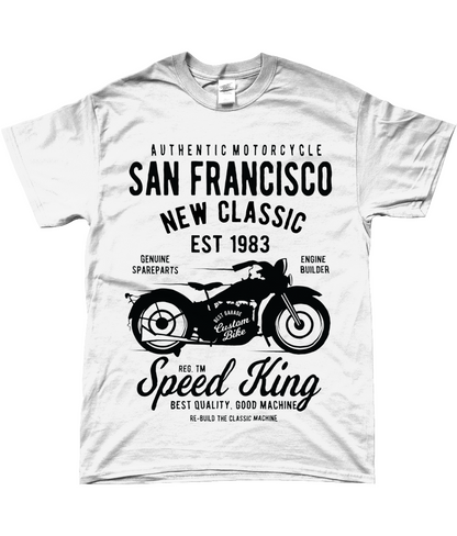 Moto de San Francisco - T-shirt Gildan SoftStyle® Ringspun