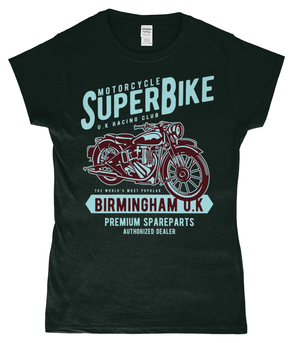 SuperBike – Gildan SoftStyle® Ladies Fitted Ringspun T-Shirt - Vitesse T-Shirts UK