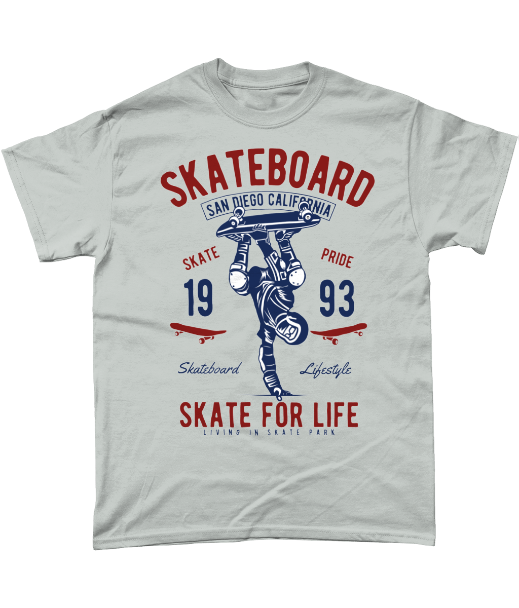 Skate For Life - Heavy Cotton T-Shirt