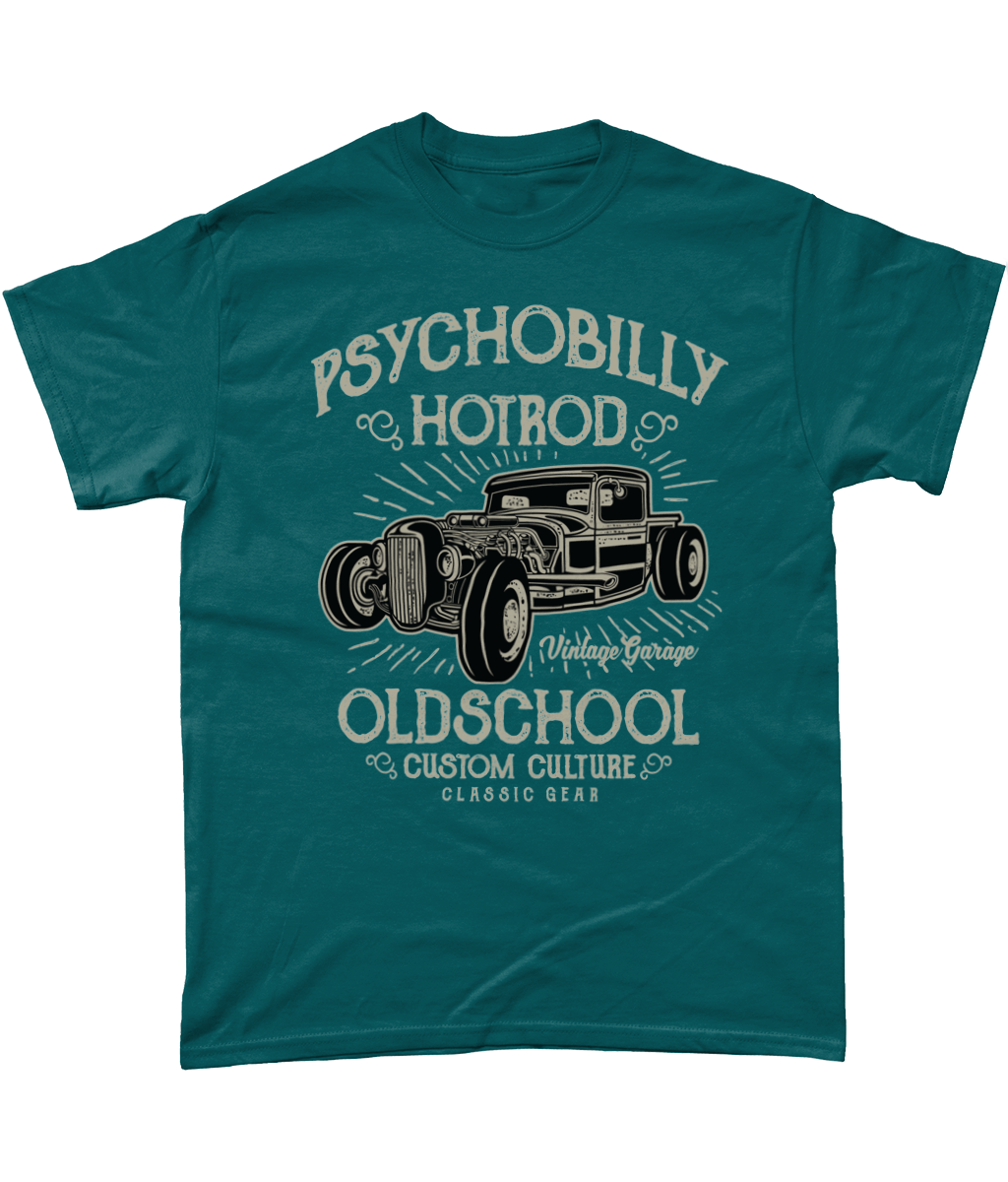 Psychobilly Hotrod – Heavy Cotton T-Shirt - Vitesse T-Shirts UK