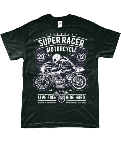 Super Racer - T-shirt filé à anneaux SoftStyle