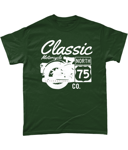 Classic Motorcycle 75 weiß - Gildan Heavy Cotton T-Shirt