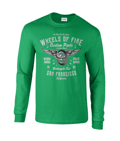 Wheels Of Fire - T-shirt à manches longues en coton ultra doux