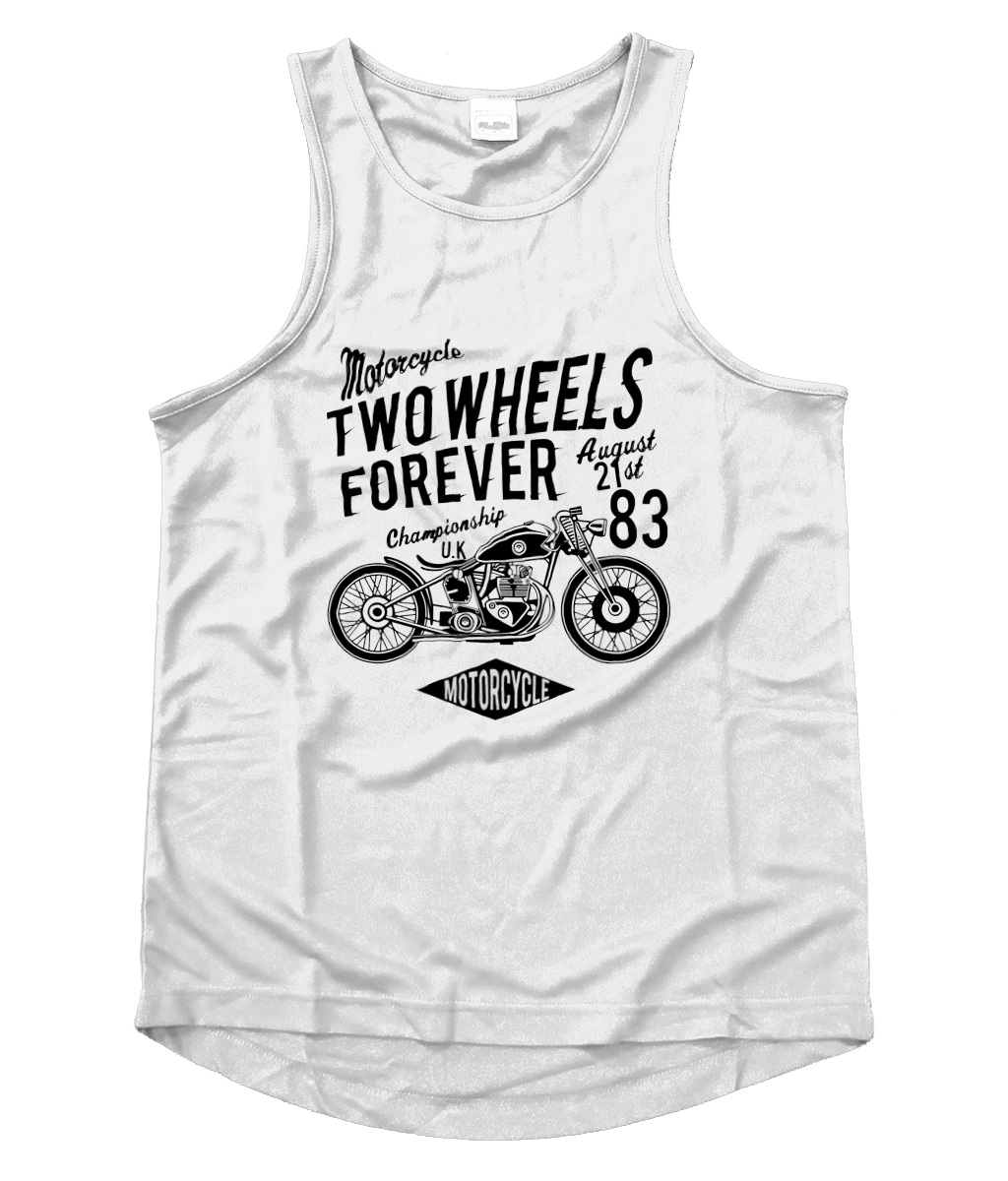 Two Wheels Forever Black - Gilet cool pour homme