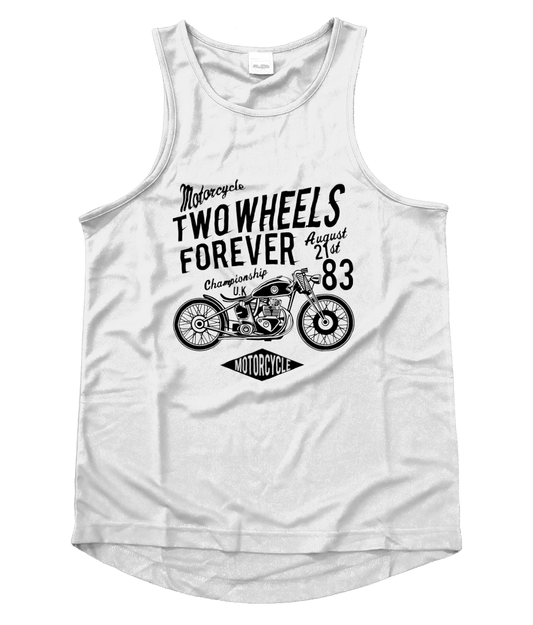 Two Wheels Forever Black - Men's Cool Vest