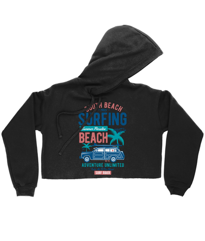 South Beach v2 - Bella Ladies Cropped Hoodie