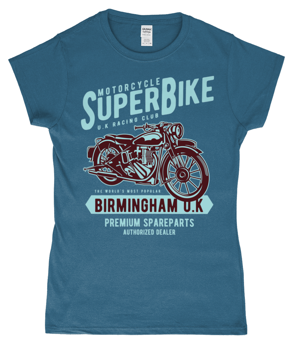 SuperBike – Gildan SoftStyle® Ladies Fitted Ringspun T-Shirt - Vitesse T-Shirts UK