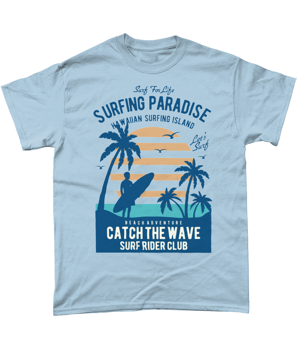 Surfing Paradise - Heavy Cotton T-Shirt