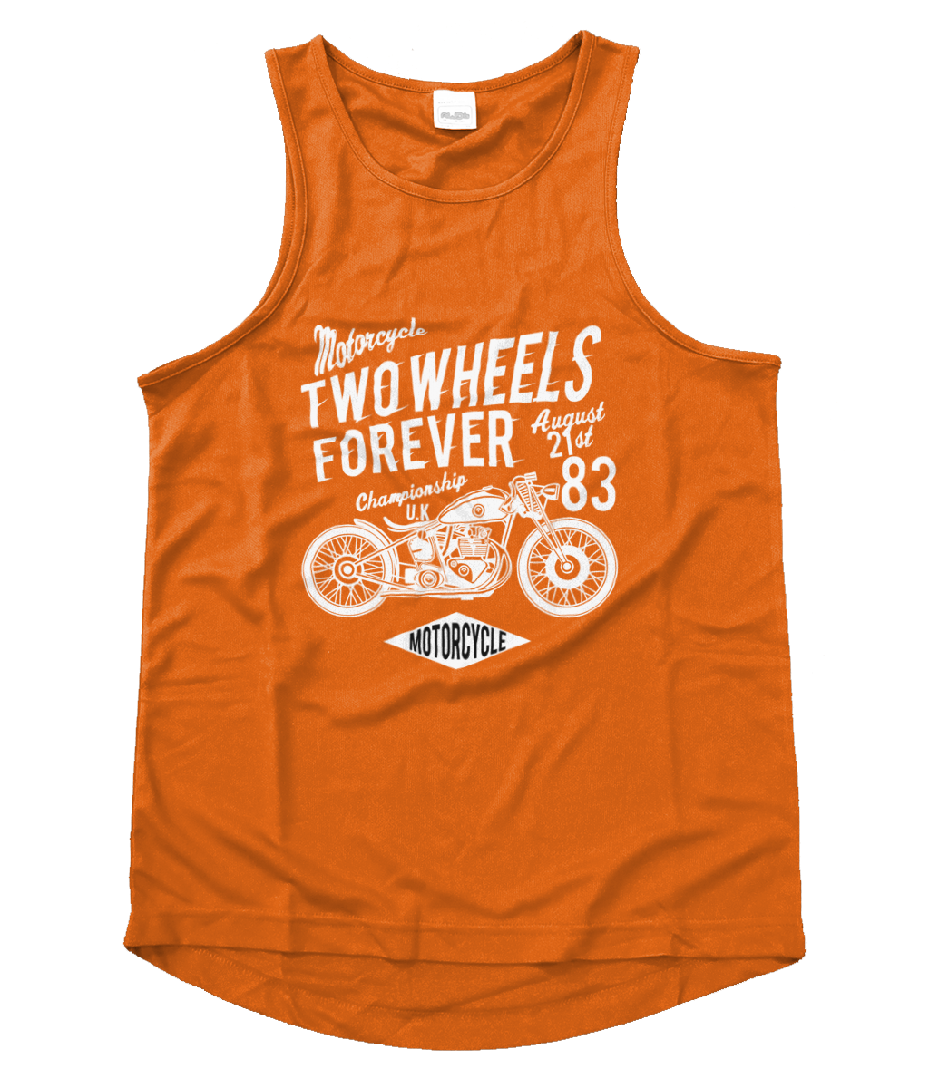 Two Wheels Forever White - Gilet cool pour homme