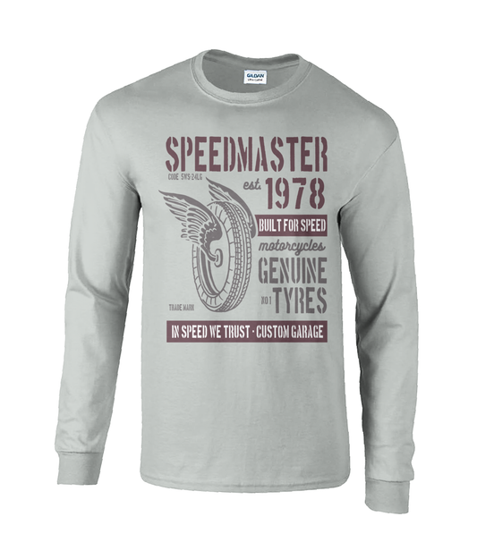 Speed ​​Master - Langarm-T-Shirt aus Ultra-Baumwolle