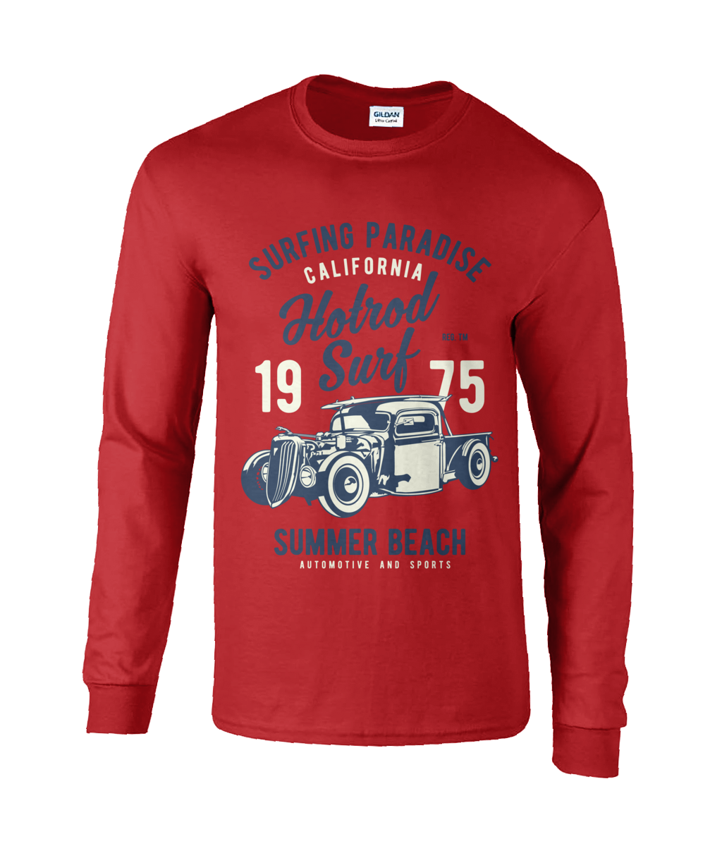 Hotrod Surf – Langärmliges T-Shirt aus Ultra-Baumwolle