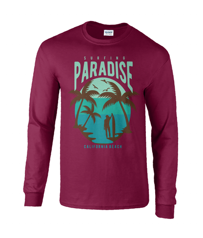 Surfing Paradise California Beach - Langarm-T-Shirt aus ultra-Baumwolle