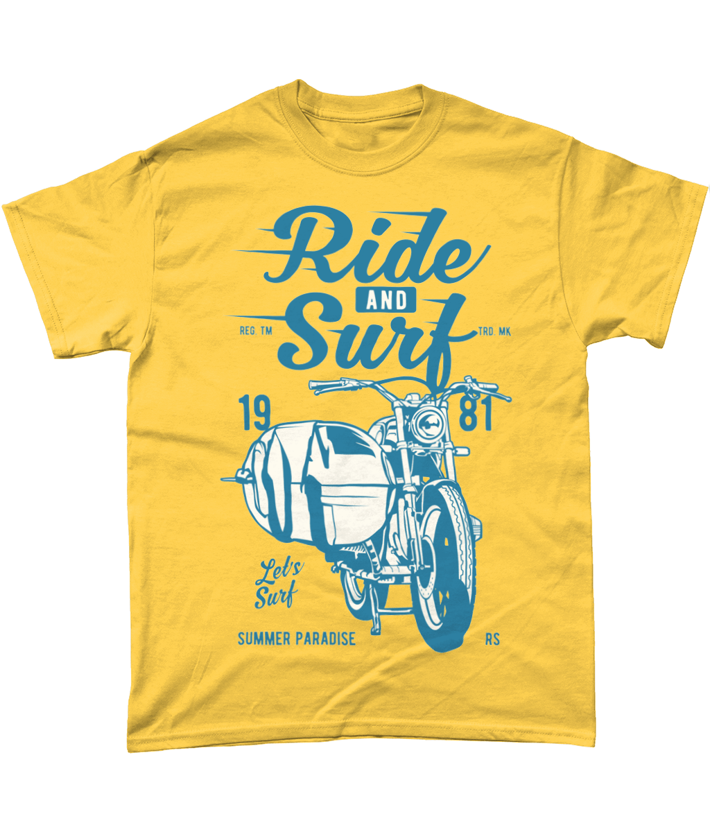 Ride And Surf – Gildan Heavy Cotton T-Shirt - Vitesse T-Shirts UK