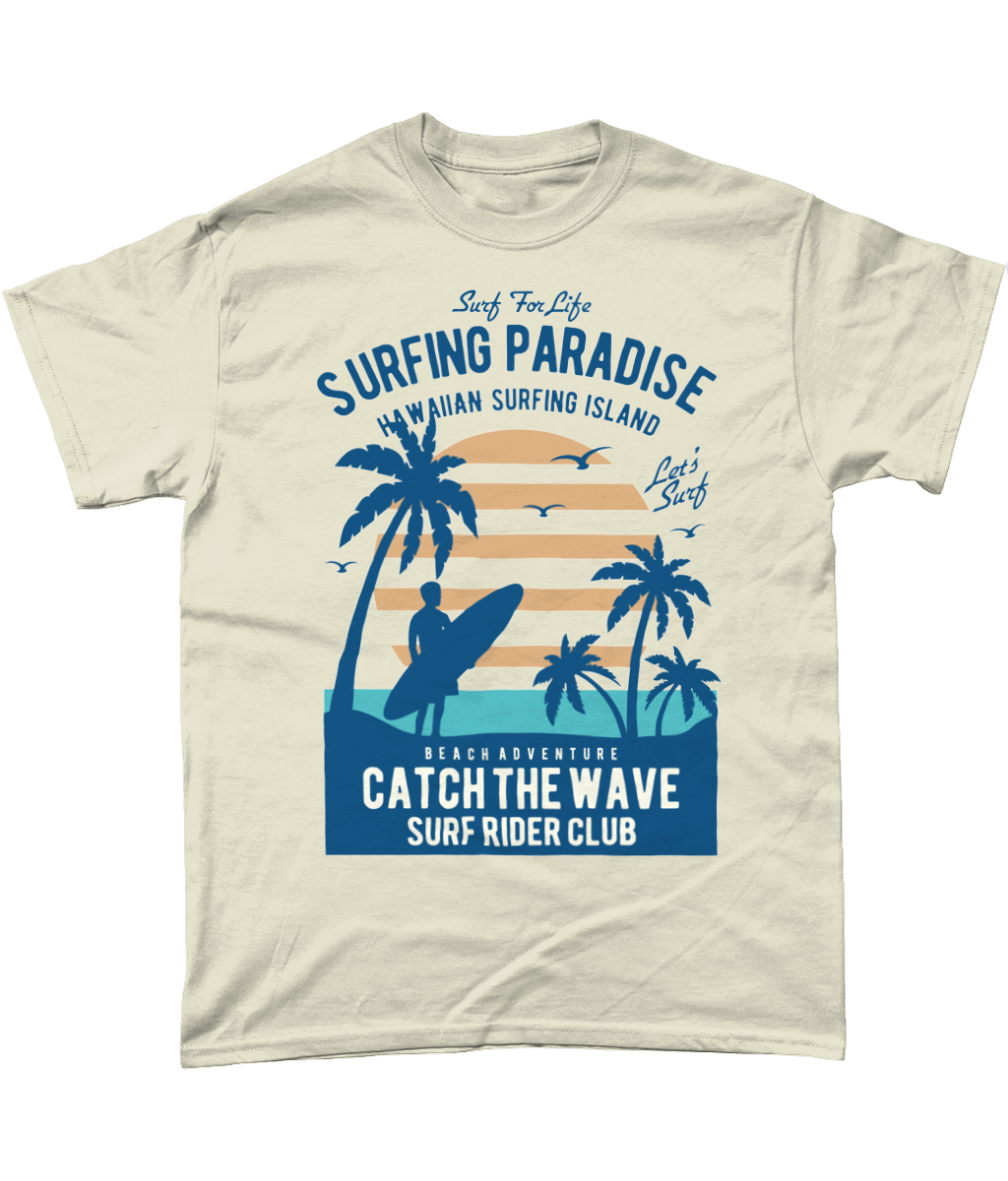 Surfing Paradise - Heavy Cotton T-Shirt