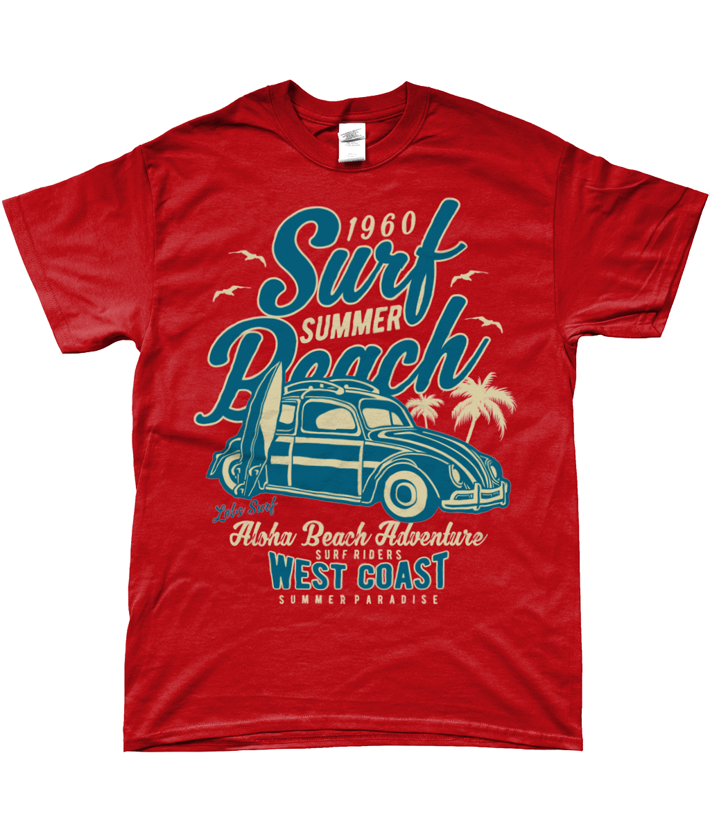 Surf Beach - SoftStyle Ringspun T-Shirt