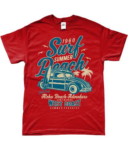 Surf Beach - SoftStyle Ringspun T-Shirt