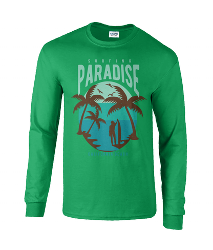 Surfing Paradise California Beach - Ultra Cotton Long Sleeve T-Shirt