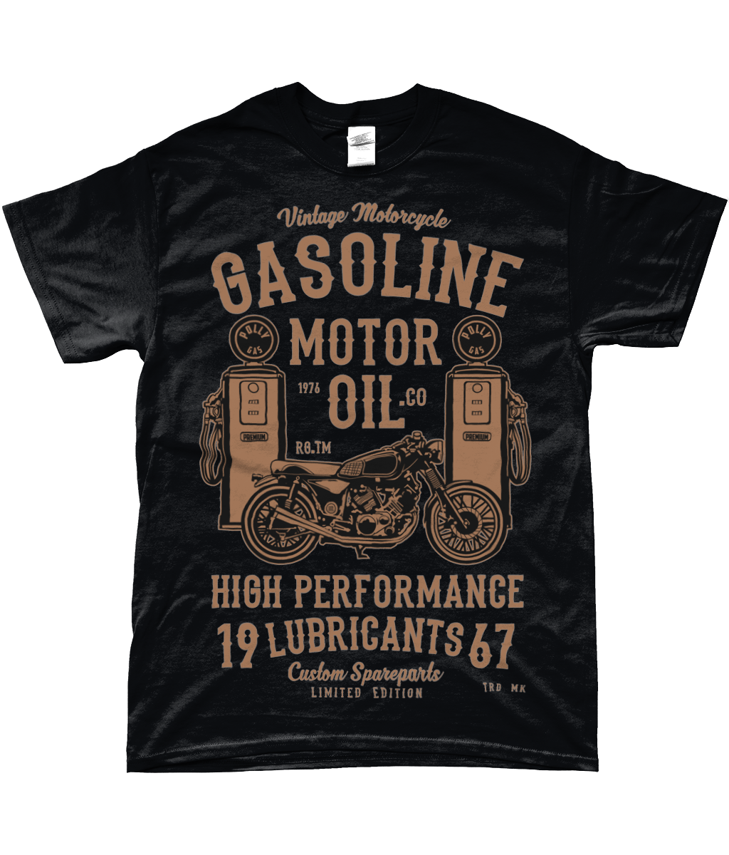 Gasoline Motor Oil - SoftStyle Ringspun T-Shirt