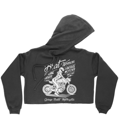 Brat Damen Weiß - Bella Damen Kurzer Hoodie 