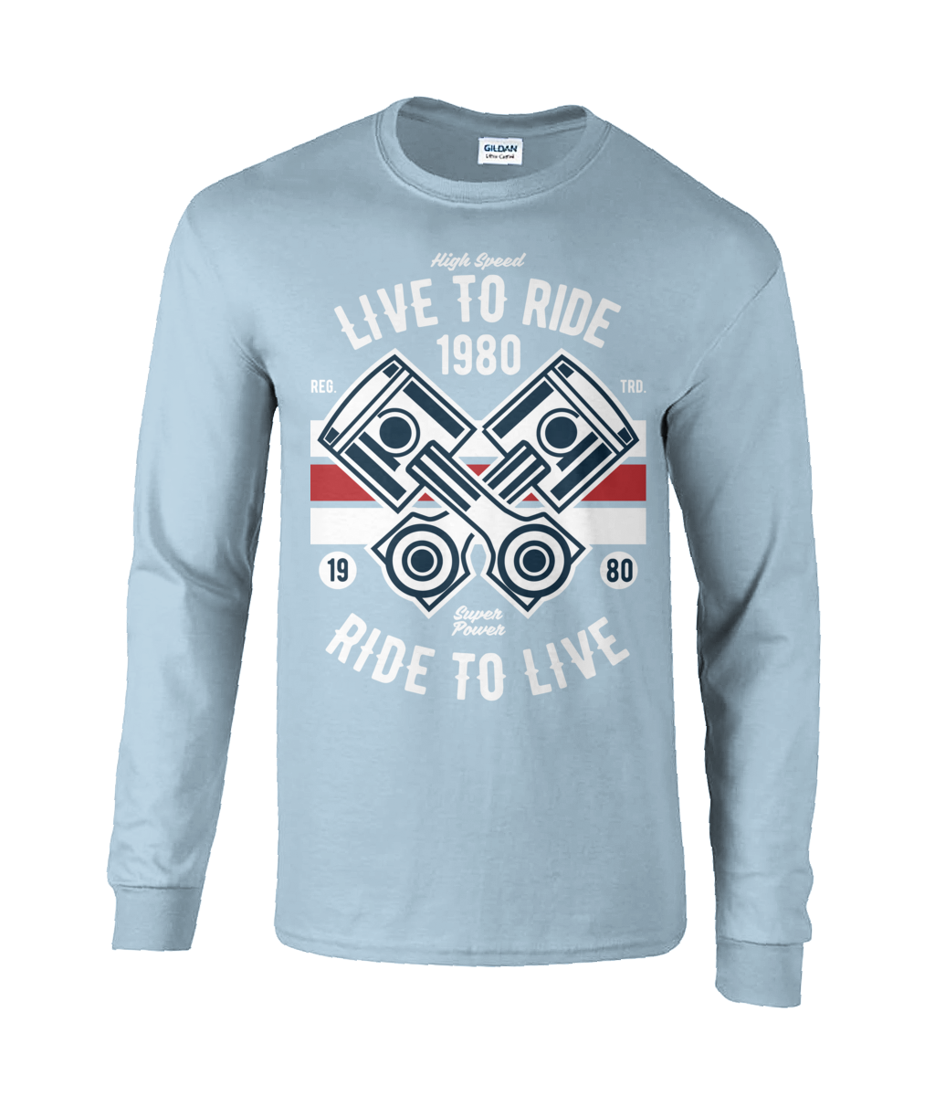 Live To Ride 1980 - Ultra Cotton Long Sleeve T-Shirt