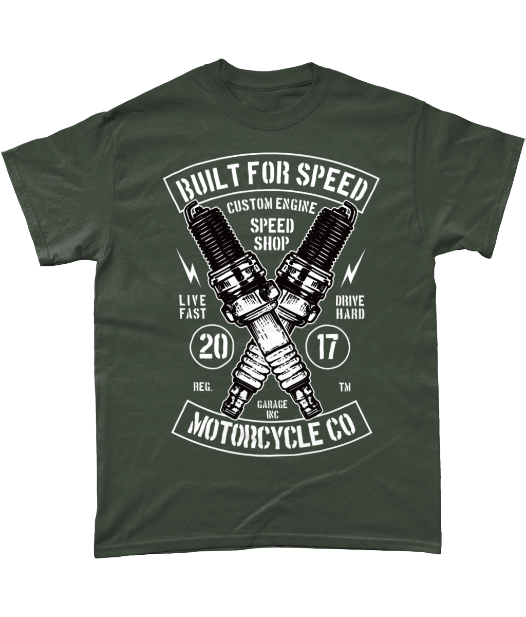 Built For Speed - Gildan Heavy Cotton T-Shirt - Vitesse T-Shirts UK