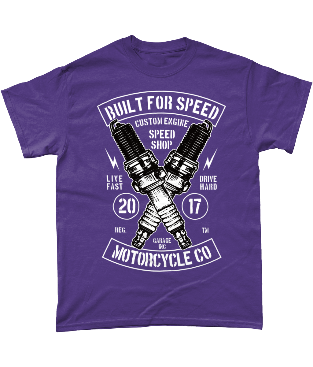 Built For Speed - Gildan Heavy Cotton T-Shirt - Vitesse T-Shirts UK