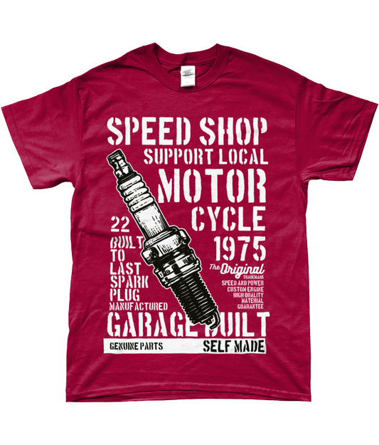 Speed ​​Shop - T-shirt filé à anneaux SoftStyle