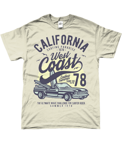 California West Coast - SoftStyle Ringspun T-Shirt