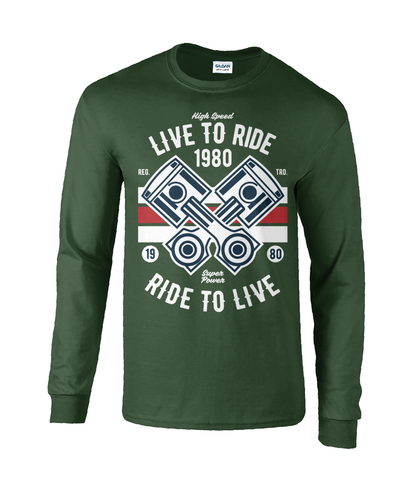 Live To Ride 1980 - Ultra Cotton Long Sleeve T-Shirt