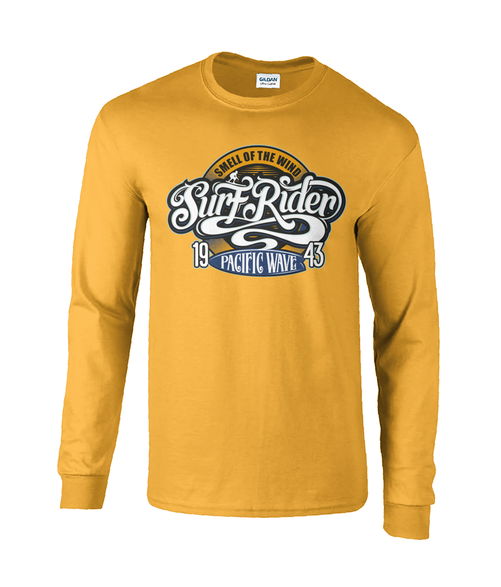 Surf Rider v2 - Langarm-T-Shirt aus Ultra-Baumwolle