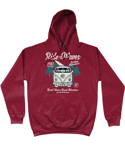 Ride The Waves – AWDis College Hoodie - Vitesse T-Shirts UK