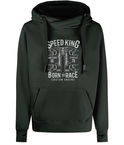 Speed King - AWDis Cross Neck Hoodie