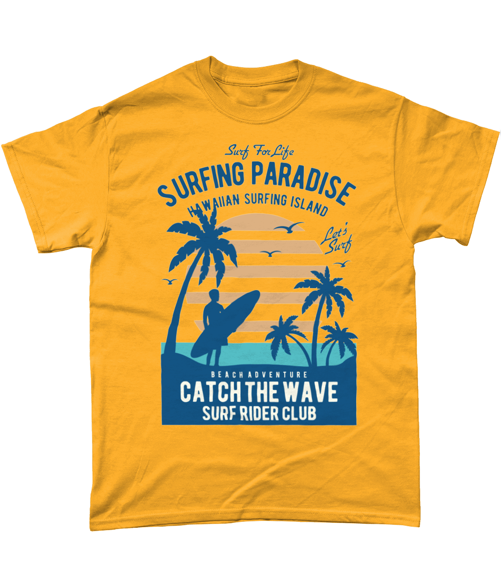 Surfing Paradise - Heavy Cotton T-Shirt