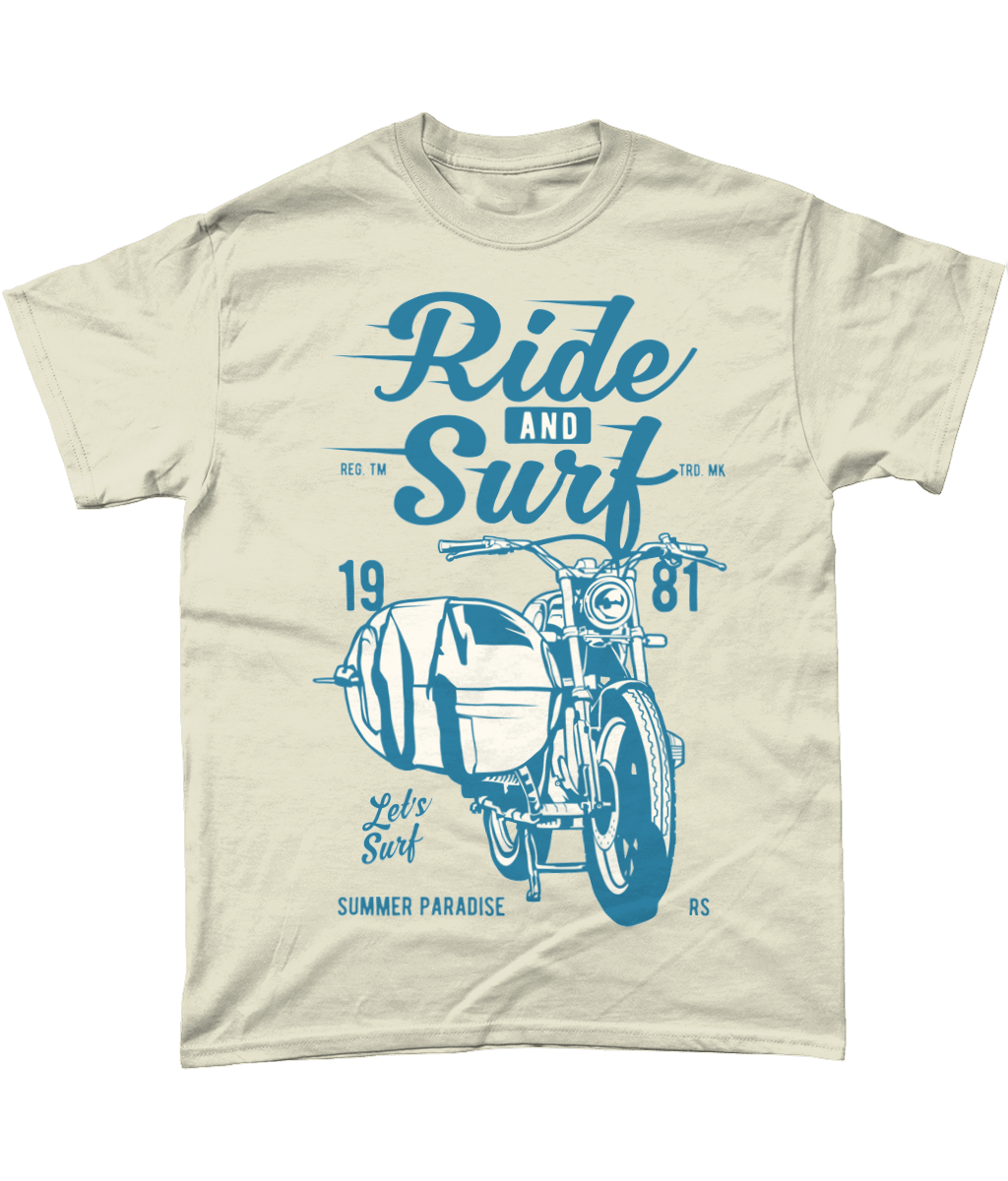 Ride And Surf – Gildan Heavy Cotton T-Shirt - Vitesse T-Shirts UK