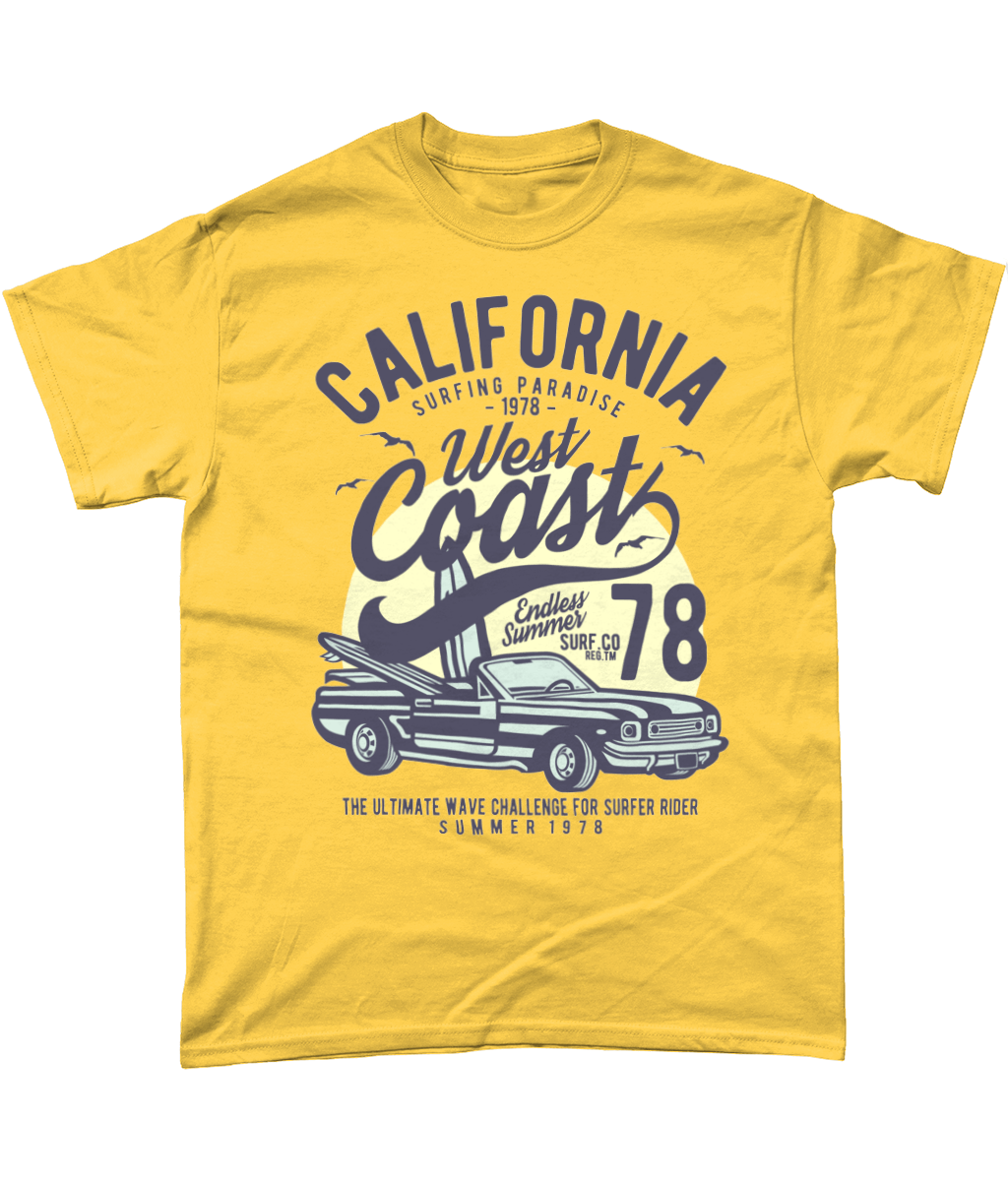 California West Coast – Gildan Heavy Cotton T-Shirt - Vitesse T-Shirts UK