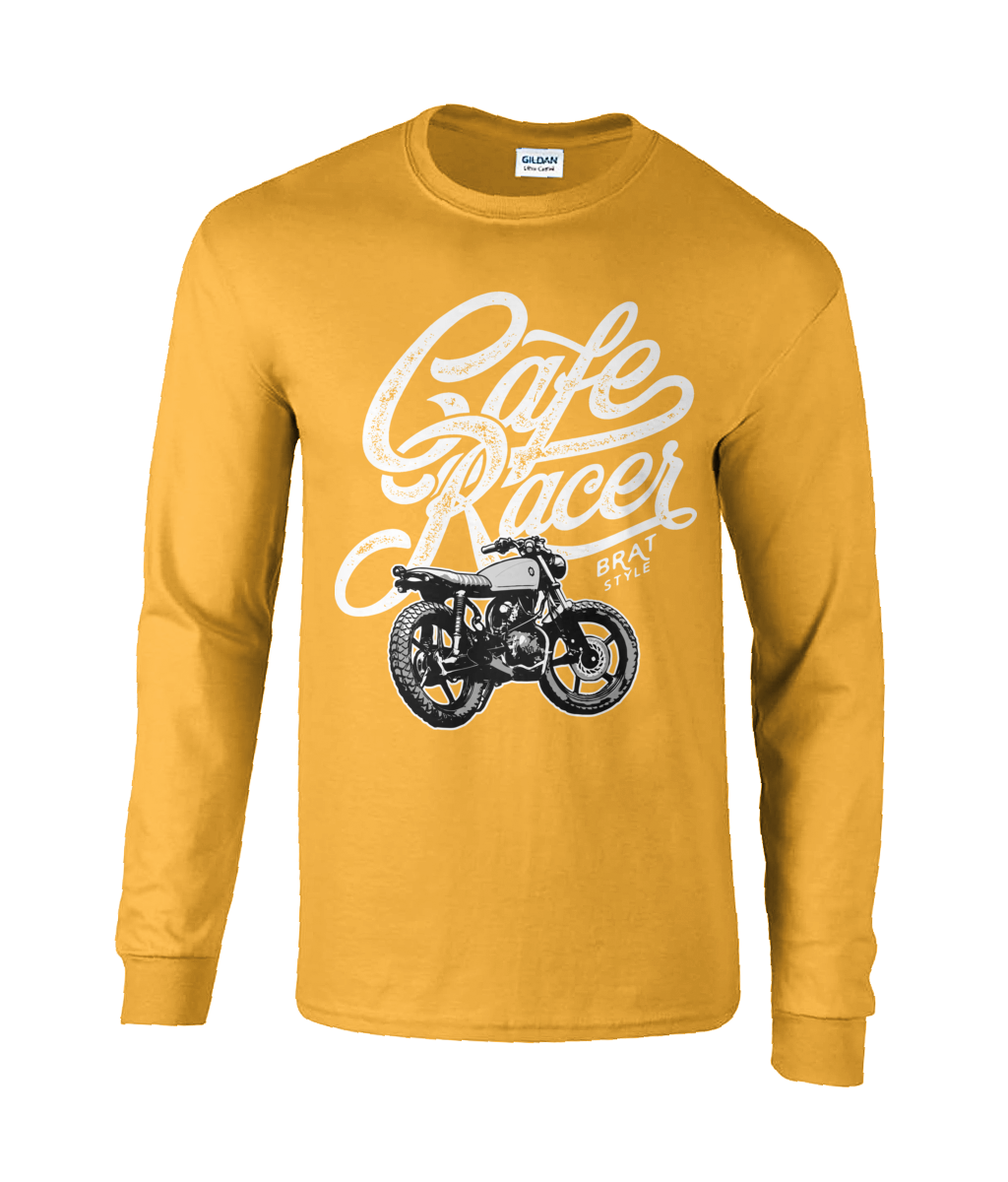 T-shirt à manches longues en coton ultra-doux Cafe Racer Factory