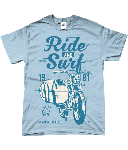 Ride And Surf - T-shirt Gildan SoftStyle® Ringspun