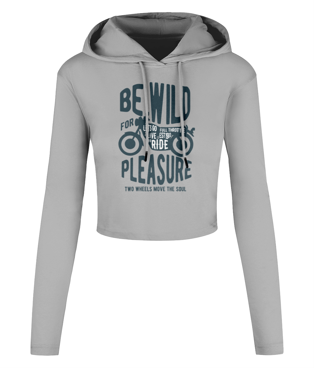 Be Wild - T-shirt court à capuche pour femme