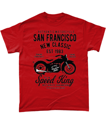 San Francisco Motorcycle -  Heavy Cotton T-Shirt