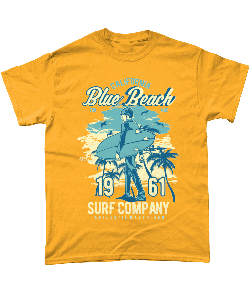 Blue Beach – Gildan T-Shirt aus schwerer Baumwolle