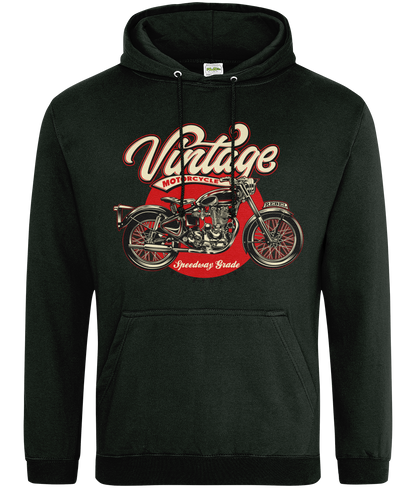 Vintage Motorrad - AWDis College Kapuzenpullover