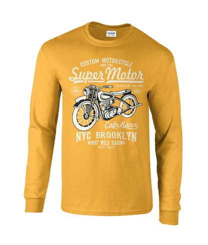 Super Motor - Langärmliges T-Shirt aus Ultra-Baumwolle