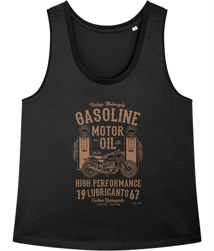 Gasoline Motor Oil - Stella Minter Ladies Vest - Vitesse T-Shirts UK