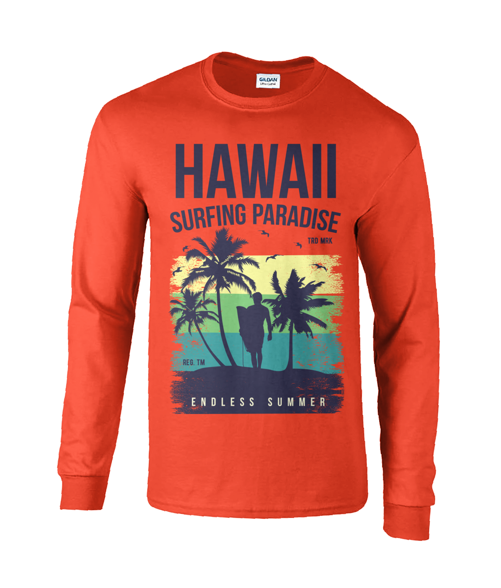 Hawaii Endless Summer - Langarm-T-Shirt aus ultra-Baumwolle