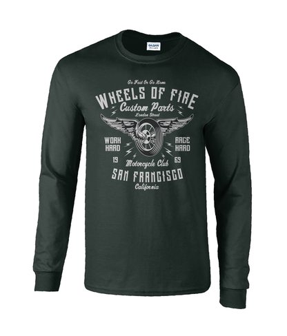 Wheels Of Fire – Langärmliges T-Shirt aus Ultra-Baumwolle