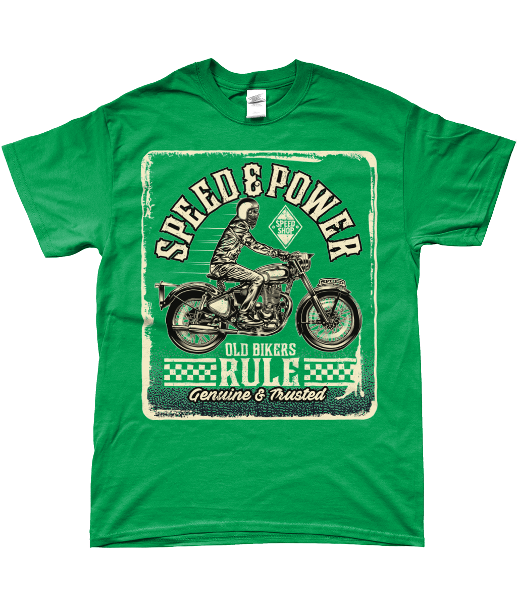 Old Bikers Rule - SoftStyle Ringgesponnenes T-Shirt