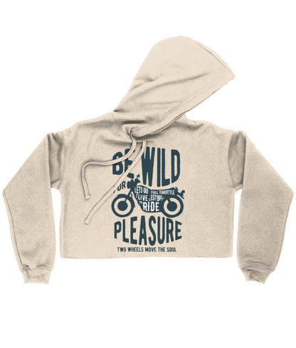 Be Wild - Sweat à capuche court Bella pour femme 