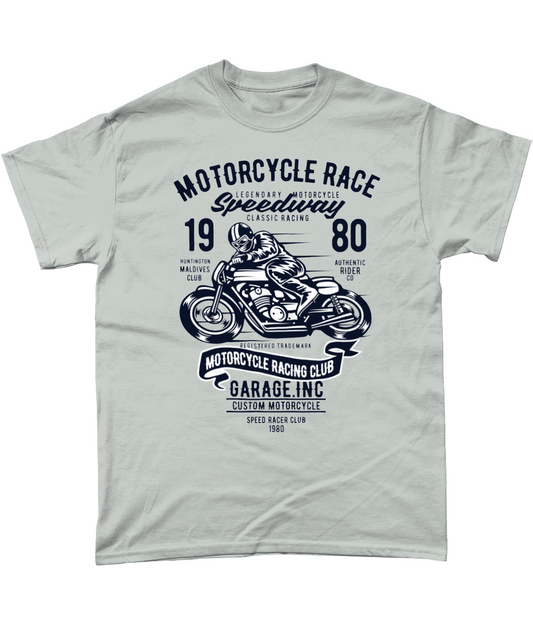 Course de moto - T-shirt en coton épais Gildan