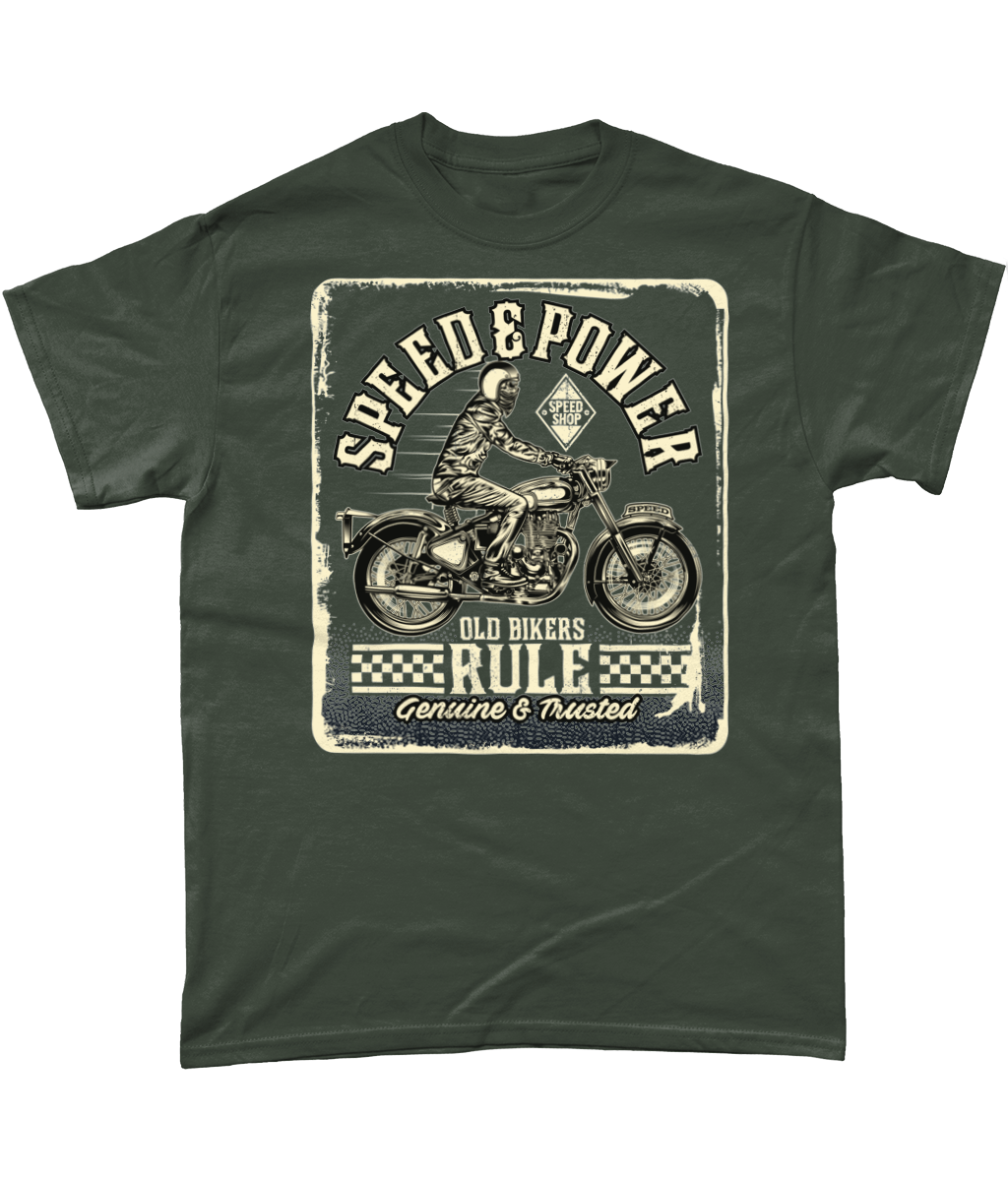 Old Bikers Rule - Heavy Cotton T-Shirt