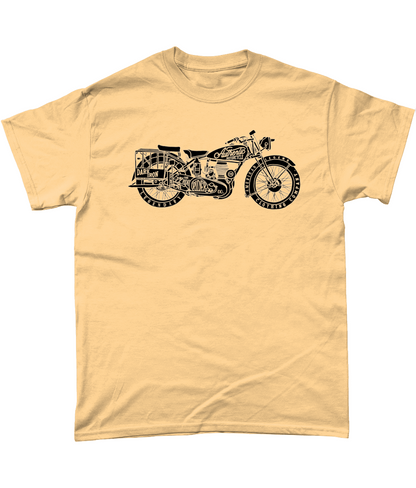 Enjoy The Ride – Schwarz – Gildan T-Shirt aus schwerer Baumwolle